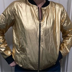 Xersion large gold rain jacket